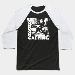 THE CLASH - LONDON CALLING - GUITAR SLAM (WHITE) Baseball T-Shirt